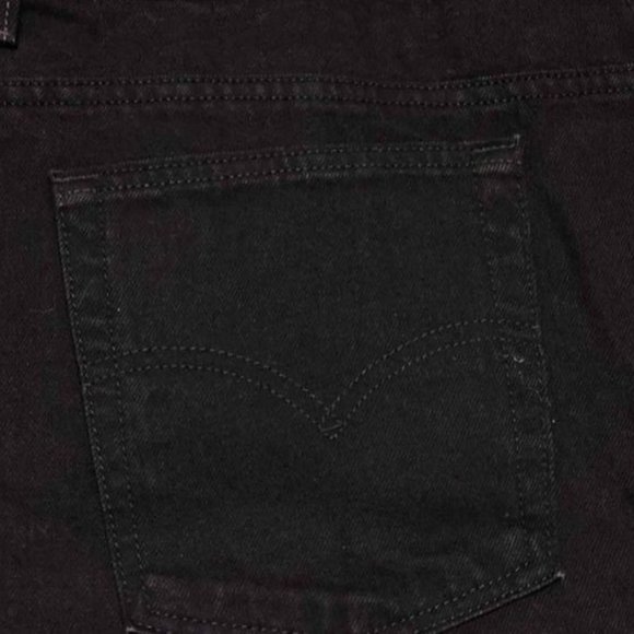 Levi's 550 Relaxed Fit Jeans Size 24WS Black (Irregular) - Picture 3 of 4